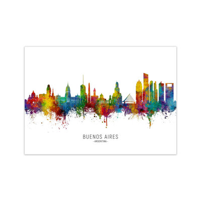 Buenos Aires Argentina Skyline by Michael Tompsett - Print
