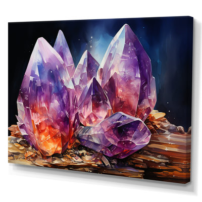 Spiritual Colorful Quartz Harmony sur impression sur toile