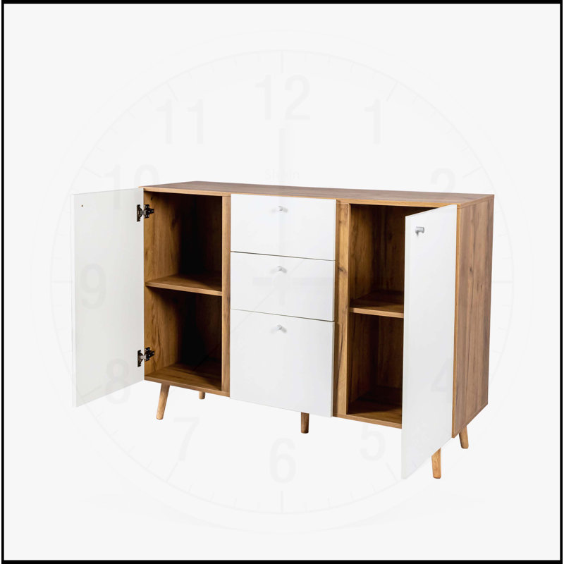 Buffet polyvalent avec rangement spacieux et design élégant pour plusieurs pièces