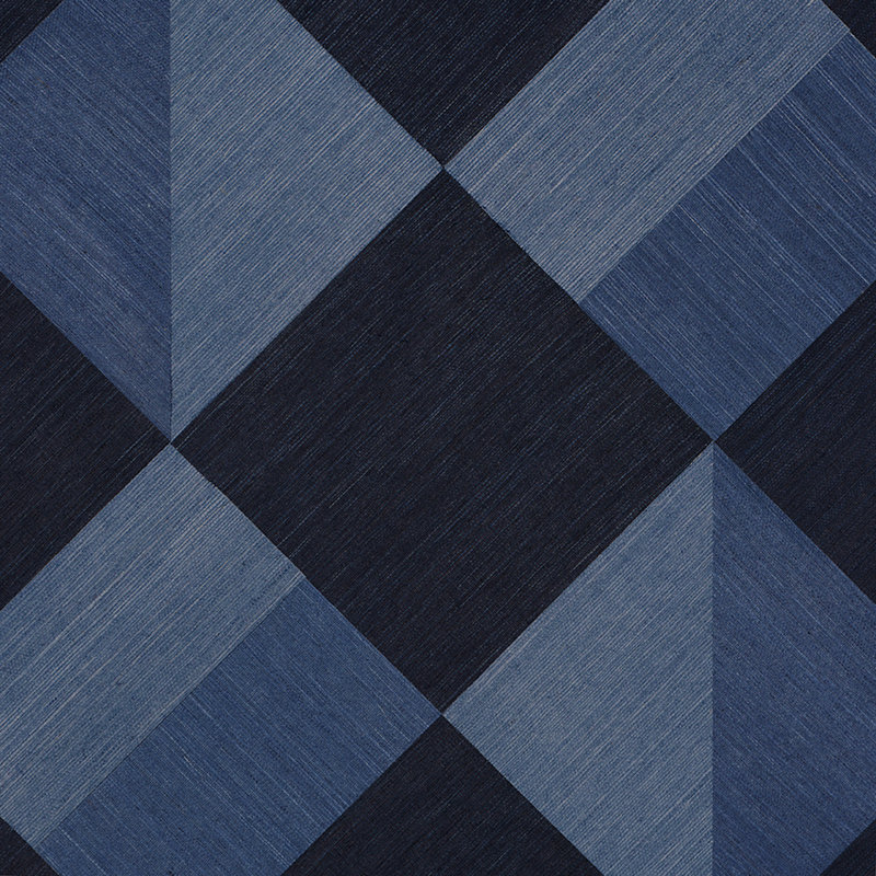 Papier peint Schumacher X Backdrop Maestro, Bleu