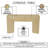 Kesna Console Sofa Table, 53 Inch Sculpted Arch, Light Beige Mango Wood