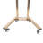 15.75" 2 Tier Tray Cart Trolley Collapsible Utility Cart Salon Storage Stand With Wheels