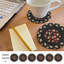Ensemble de 6 sous-verres en jute de qualité supérieure pour table-81208579