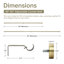 Tringle à rideaux 1 pouce avec embouts en aluminium Keneil-1448775477-1448775476
