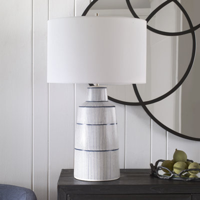 Latitude Run® Breton Nautical Stripe Table Lamp