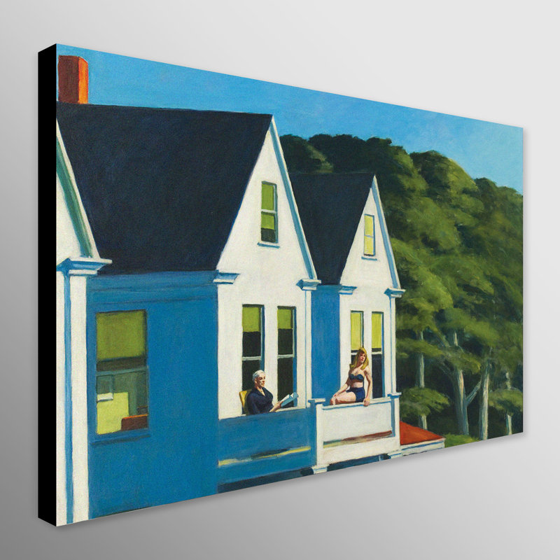 Second Story Sunlight by Edward Hopper - Wrapped Canvas Art Prints, 84 cm H x 117 cm W