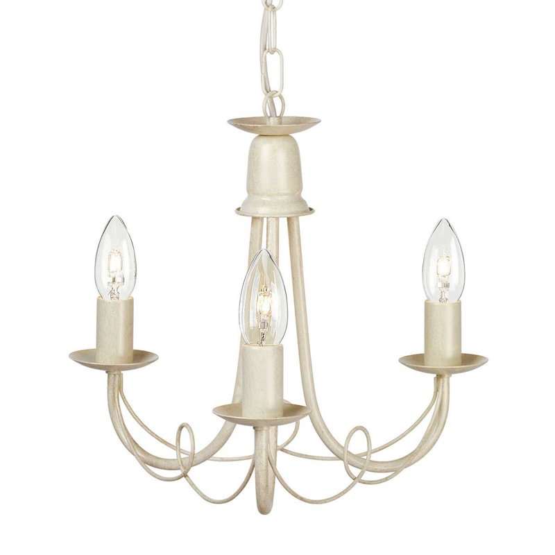 Cline 3 - Light Candle Style Chandelier, Gold, No