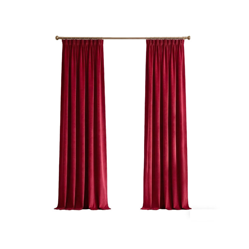 Velvet Room Darkening Curtain Panel Pair