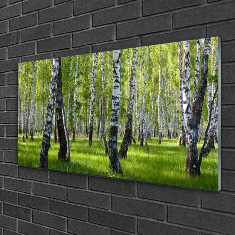 Nature Forest 1 Piece Wall Art on Glass