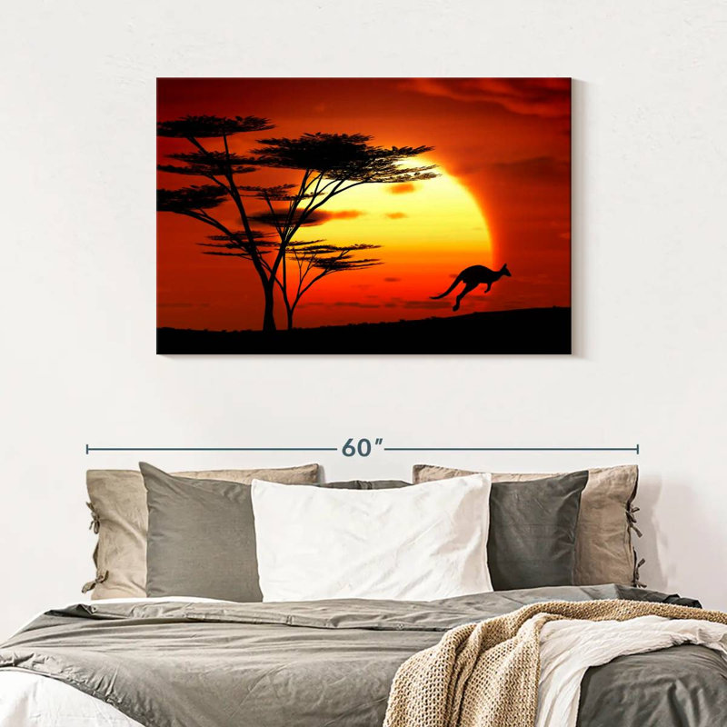Alvord Kangaroo Sunset Hop, 30" H x 45" W