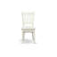 L'ensemble 3 pièces de table et chaises de cuisine contient une table de salle à manger rectangulaire avec Dropleaf et 2 chaises rembourrées en tissu de lin, blanc lin-749268155-741723776-689759449