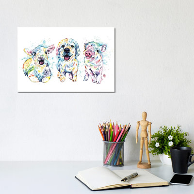 Farm Friends by Lisa Whitehouse - Wrapped Canvas Painting