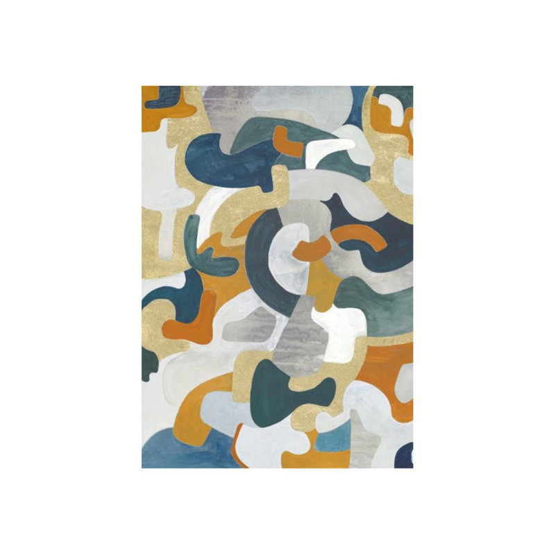 Color Twist Print by Barclay Butera, 42" H x 30" W, Gild Gold