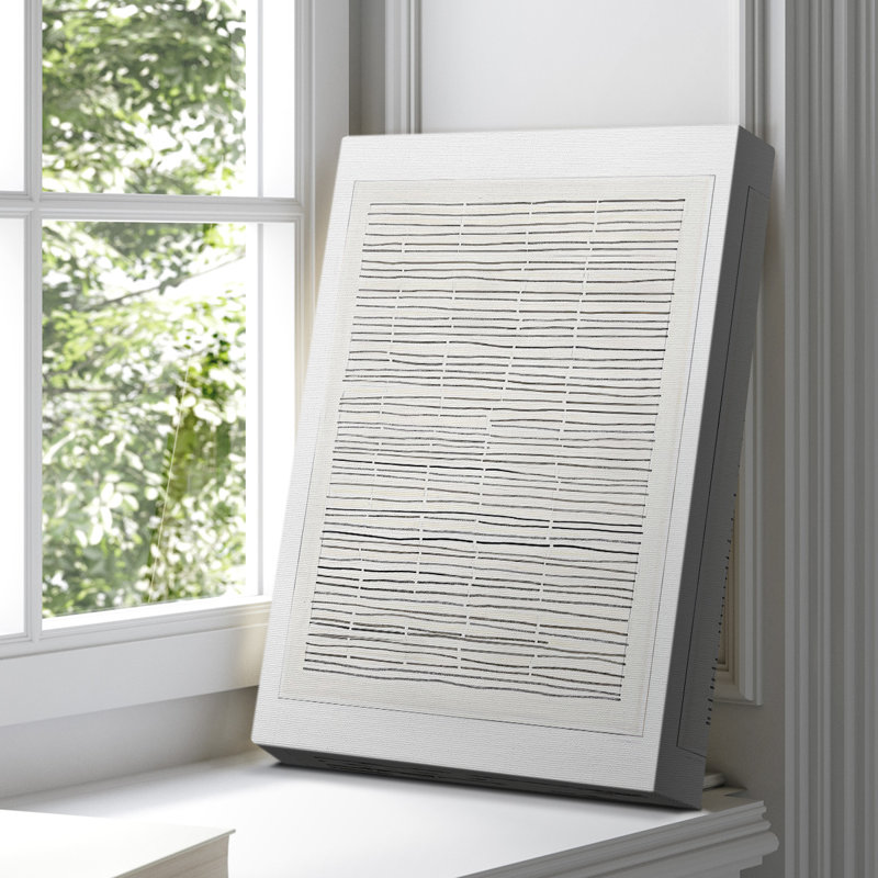 Toile tendue avec châssis abstrait CXCII - prêt à être accroché, H 60 po x l 40 po