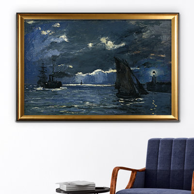 « seascape night effect », impression sur toile