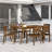 Arneta 6 - Person Acacia Wood Patio Dining Set with Rectangular Table
