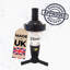  Black 2 Bottle Wall Mounted Bar Rail & 25ml Spirit Optics, UK Made, Fits 70cl–1.5L Bottles