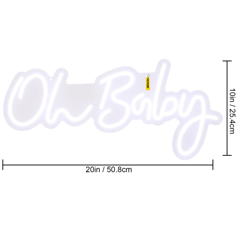 Enseigne néon 10 "Oh Baby