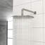 Robinet de douche, nickel brossé - pomme de pluie de 10 po, valve, fixation murale, installation facile et robinet de pluie de 10 po Glisten, propreté