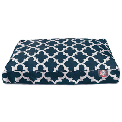 Trellis Geometric Polyester Pet Bed