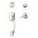 Greenwich Handleset with Single Cylinder Deadbolt and Latitude Door Lever and Rosette