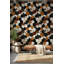Papier peint hexagonal texture de fourrure éclectique
