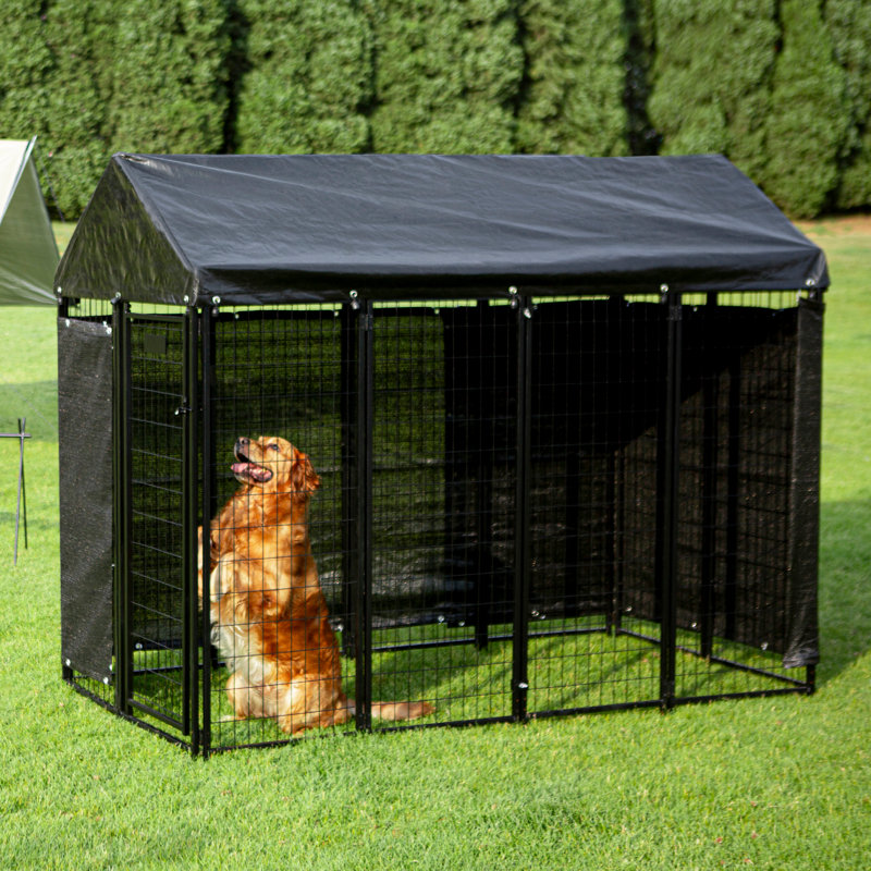 12 Panels Folding Hinges Dog Kennel