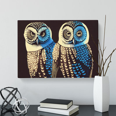 Owl Illustration - Wrapped Canvas