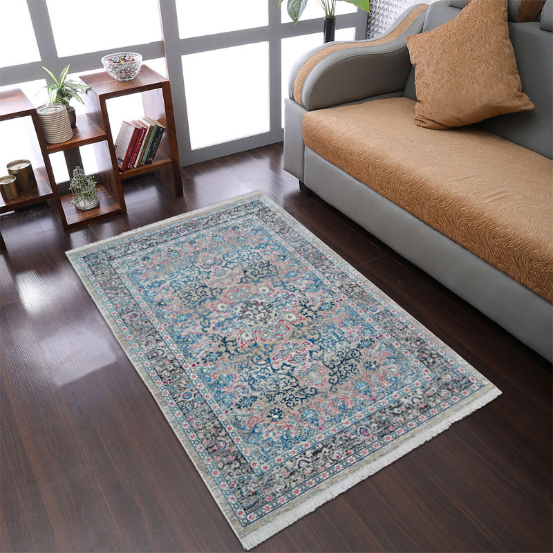 Beier MACHINE MADE POLYESTER AREA RUGS - Rectangle | Multicolor | Oriental Design, Low Pile Machine Made Area Rugs for Living Room, Bed Room