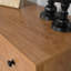 Commode 4 tiroirs en bois brun avec tiroirs simples et sous le lit, brun