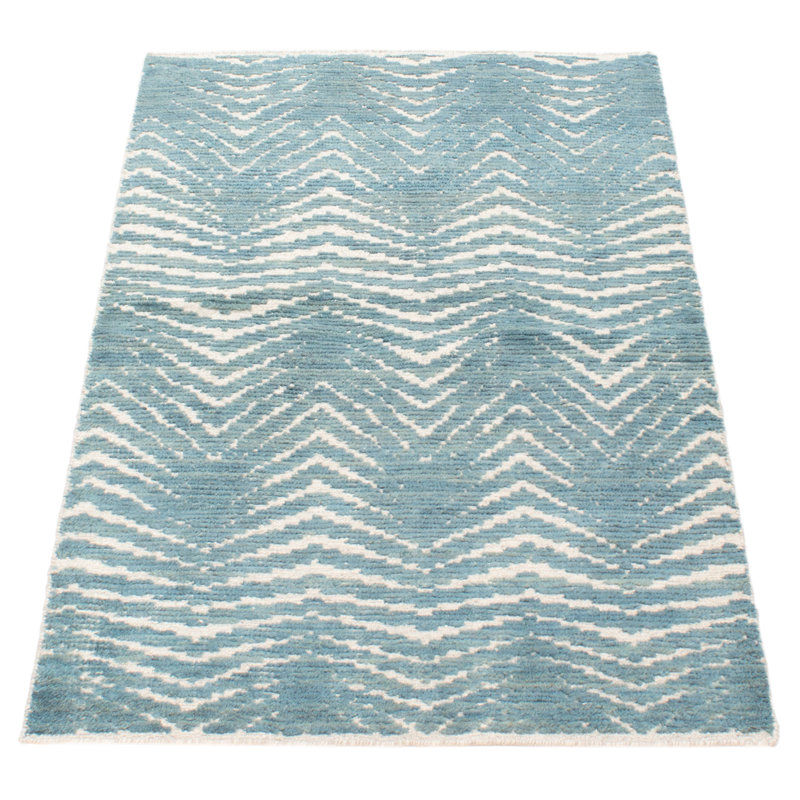 Tapis bleu sarcelle Tangier 2 pi 11 po x 4 pi 11 po