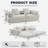 78.8" Upholstered Loveseat Convertible Sleeper Sofa Bed With 2 Pillows, Compression Sofa With Metal Frame and Folding Mattress Couch Removable Washable-114193250