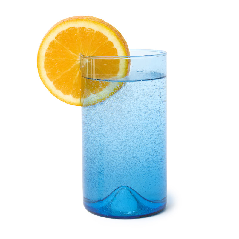 Glass Highball Glass, Blue