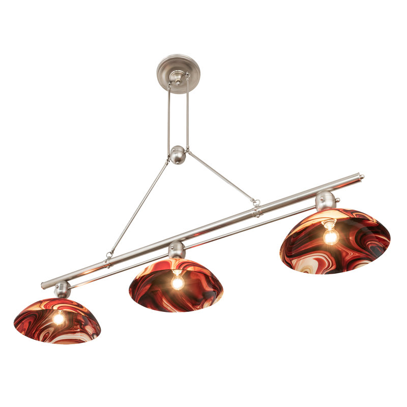 Metro Fusion 3 - Light Pendant, Cabernet Swirl