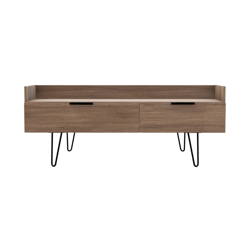 Fully Assembled Myakka TV Stand for TVs up to 55", Walnut