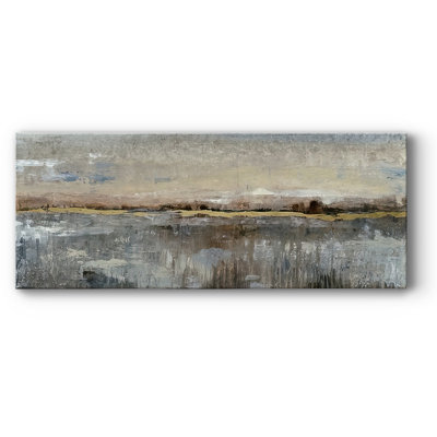 Abstrait marais sur toile