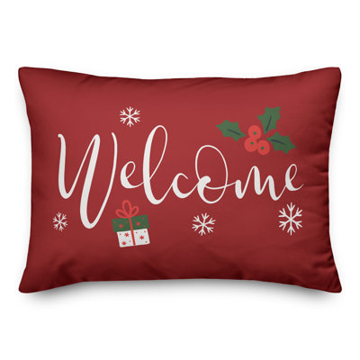  Welcome Rectangular Lumbar Cushion