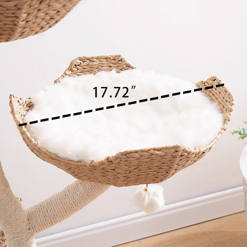 3 Tiers Cat Tree with Condons,Perch,Scratching Posts