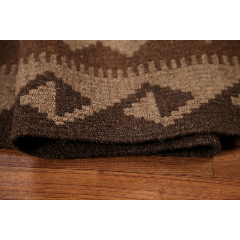 Tapis oriental kilim en laine tissé à la main 7 x 10