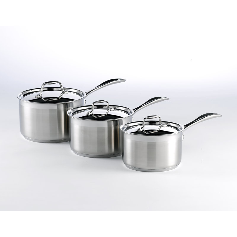 Stainless Steel (18/10) Saucepan Set