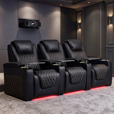 Rangée de cinéma maison 7 couleurs d'éclairage ambiant rangée de 3