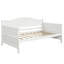 Lit de jour simple en bois avec lit gigogne, canapé-lit pour le salon de la chambre à coucher, blanc-1110002847