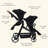 Lightweight Double Stroller for Infant & Toddler - Reversible Tandem Pushchair with Collapsible Bassinet - Adjustable Backrest & Canopy-125015369