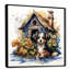 «Puppy Doghouse Blooms II», art mural chien-975797106-975797108