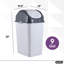 Poubelle de cuisine Superio pour poubelle de cuisine avec couvercle pivotant 9 gallons Slim 37 Qt-123538983-123538989