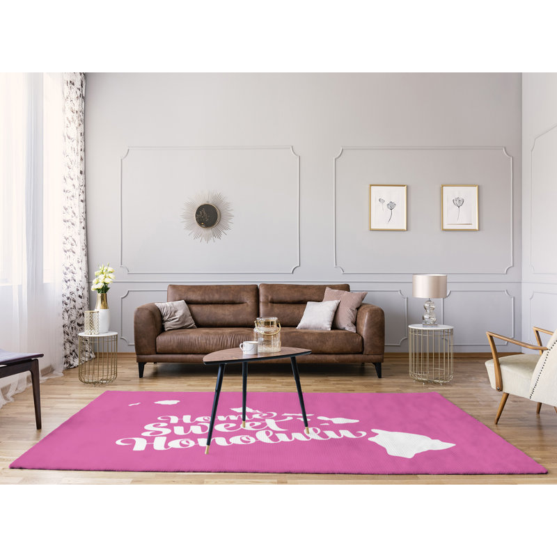 Tapis en poly-chenille honolulu hawaii, Rectangle 8 pi x 10 pi