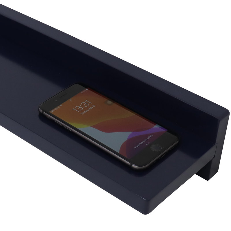 Floating Shelf, 3" H x 35" W x 6.3" D, Blue