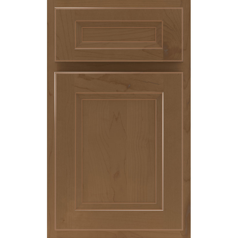 Dwelling Lanning Door Sample, Maple, Carob w/Caramel Glaze