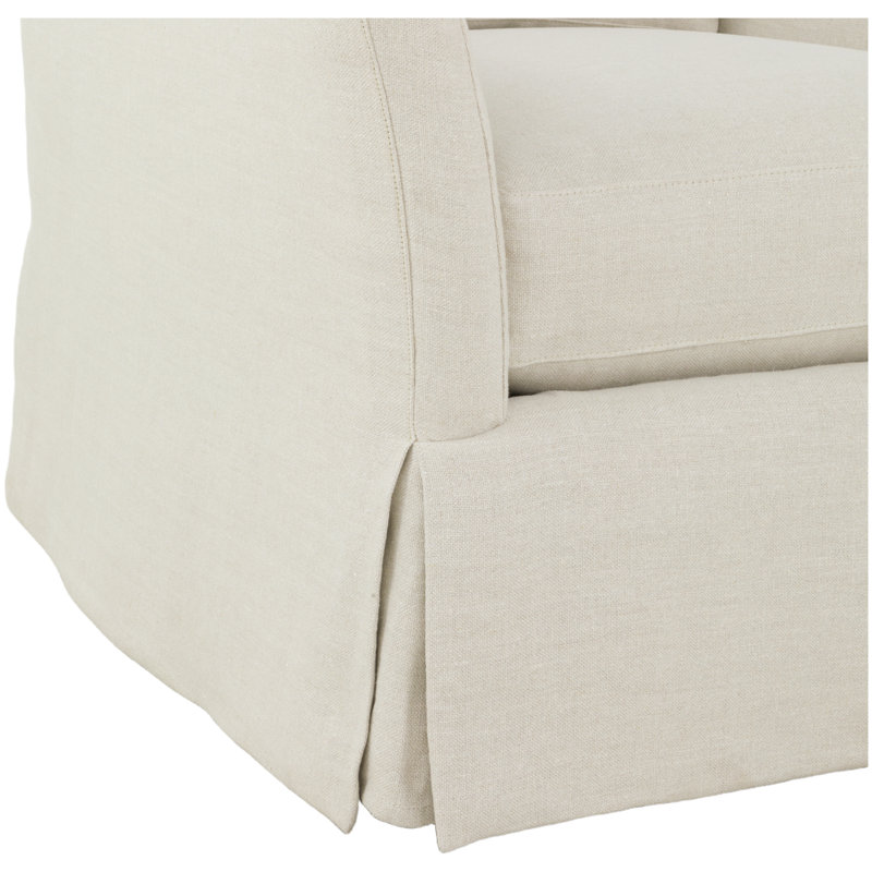 Chaise pivotante à accoudoirs évasés Olivia, 9107 Lin