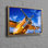 Art mural rétro sur toile hélice d'avion de style rétro avec paysage de ciel pour une décoration intérieure élégante